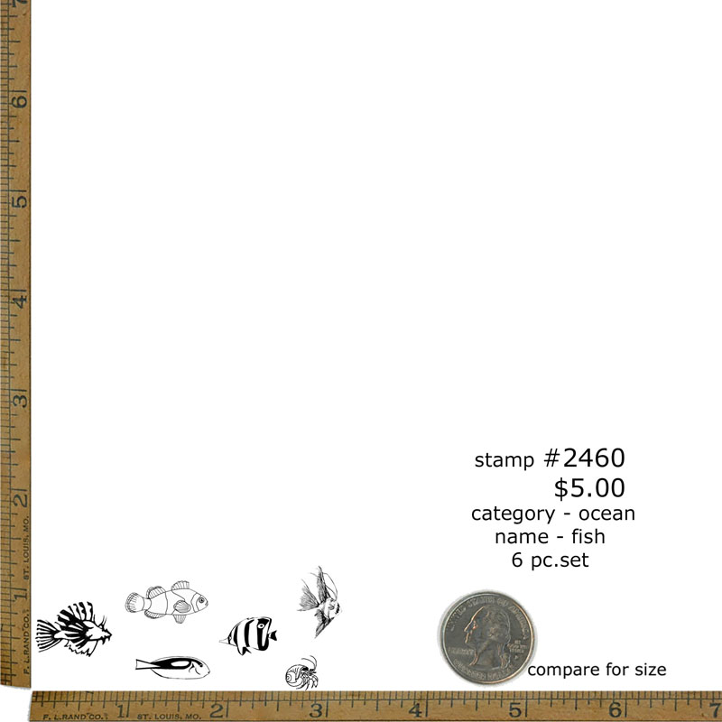 #2460 - Fish 6pc Set - Ocean